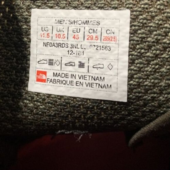 The North Face Litewave Flow Lace Hiking Shoe Olive Green Mesh Size 11.5 - Picture 7 of 10